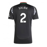 Camiseta Arsenal William Saliba #2 Visitante Equipación 2024-25 manga corta